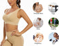 Sujetador deportiva sin costuras beige L/XL
